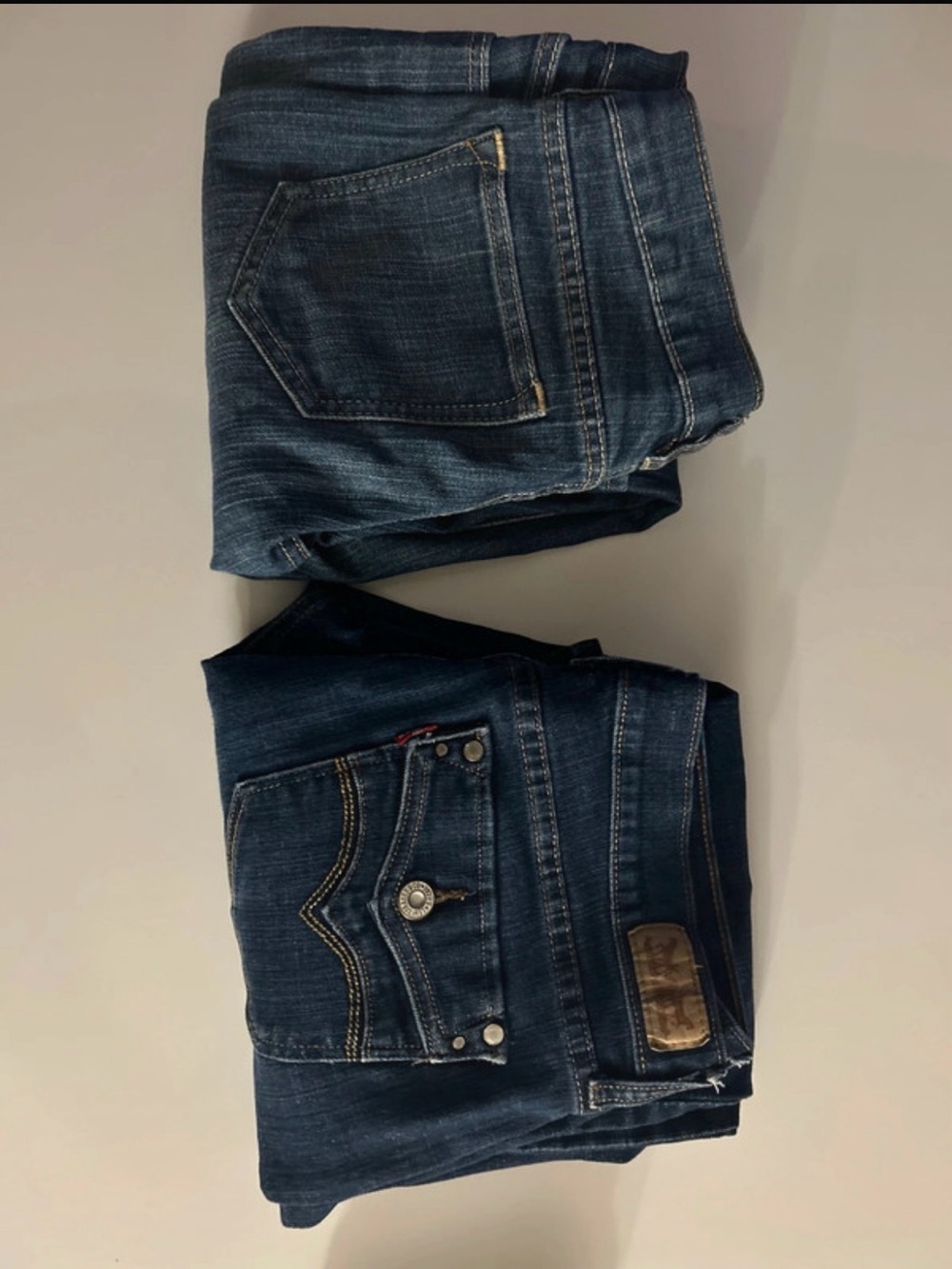 Women’s size 6/8 Levi’s/ON Dark Blue Denim Jeans bundle Straight Fit and Flare